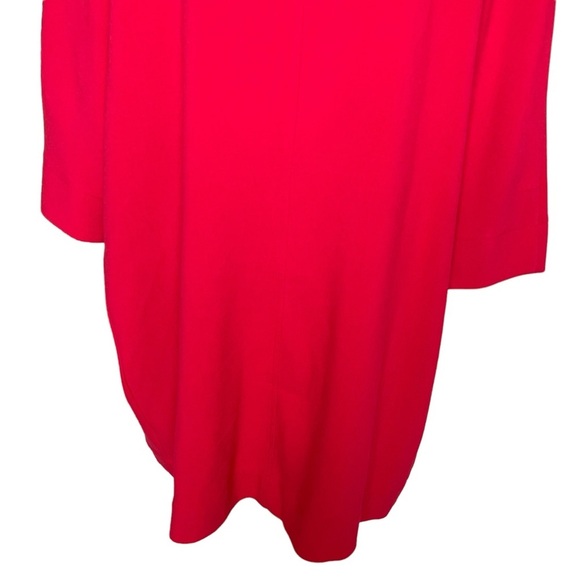 Lane Bryant Women’s Open Front Red Knit Coat Plus Size 26-28 Waterfall Unlined - Picture 6 of 8